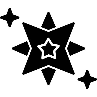 yıldız web simgesi basit illüstrasyon 