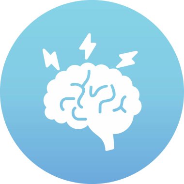 Beyin fırtınası web simgesi, vektör illüstrasyonu 