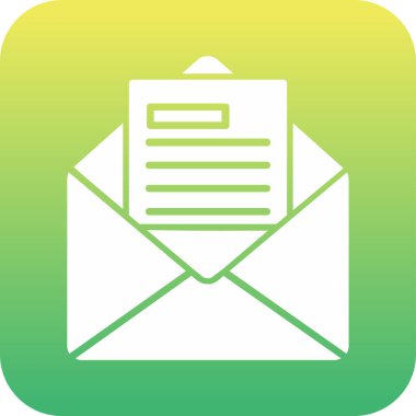 E- posta İş Teklif simgesi vektör illüstrasyonu