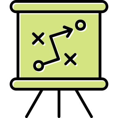 Strateji Simgesi Vektör illüstrasyonu 