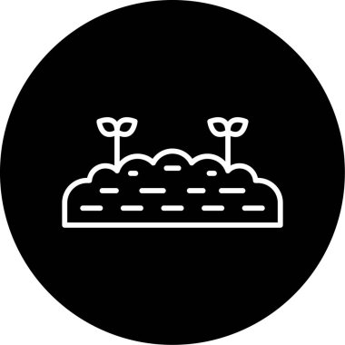 Toprak simgesinin vektör illüstrasyonu 