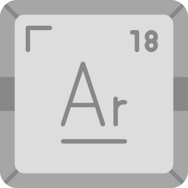 Argon web simgesi, vektör illüstrasyonu