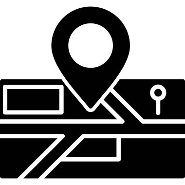 konum. Web simgesi basit illüstrasyon 