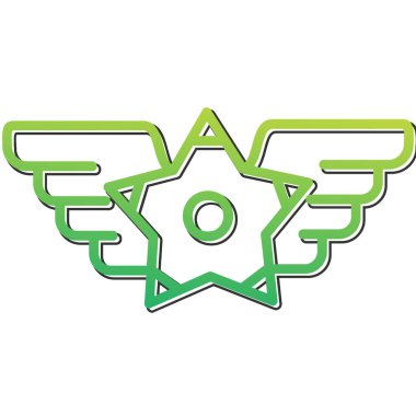 yıldız web simgesi basit illüstrasyon 