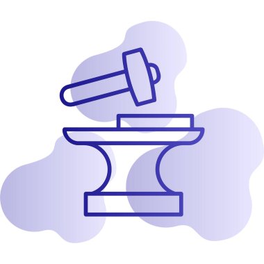 Demirci. Web simgesi basit illüstrasyon          