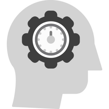 öz farkındalık simgesi, vektör illüstrasyonu basit tasarım