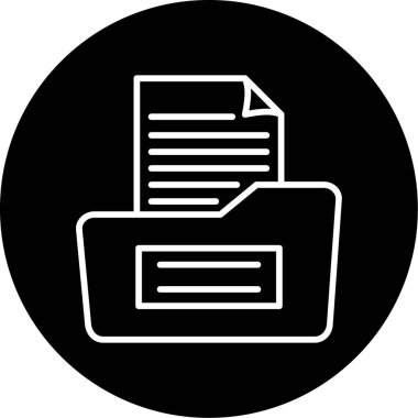 belge dosya simgesi düz biçimli 