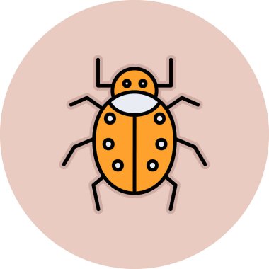 Böcek. Web simgesi basit illüstrasyon 