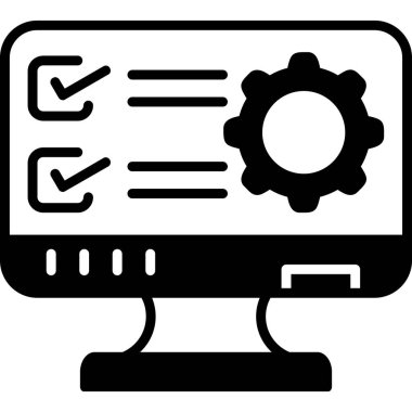 Web simgesi basit illüstrasyon ayarlanıyor