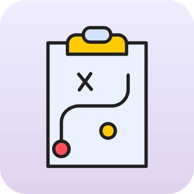 Strateji Simgesi Vektör illüstrasyonu 