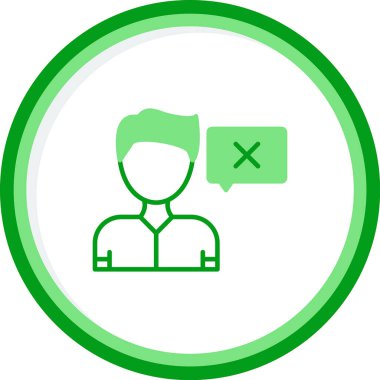 Düz simge, vektör gösterimi yanıtla 