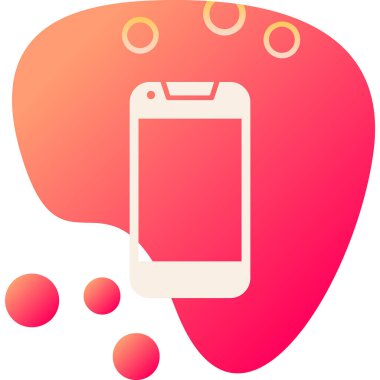 Smartphone web simgesi, vektör çizim 