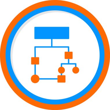 Akış Çizelgesi simgesi, vektör illüstrasyonu             