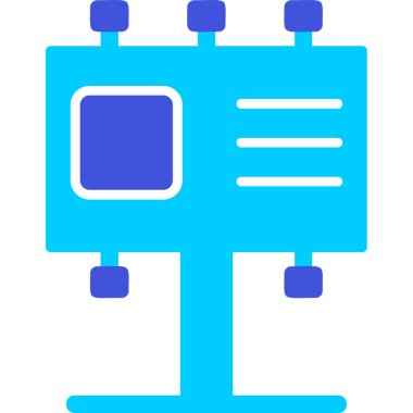 Billboard web simgesi, vektör çizim 