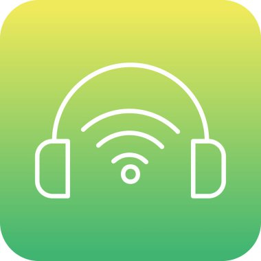 Çevrimiçi Podcast ikon vektör çizimi