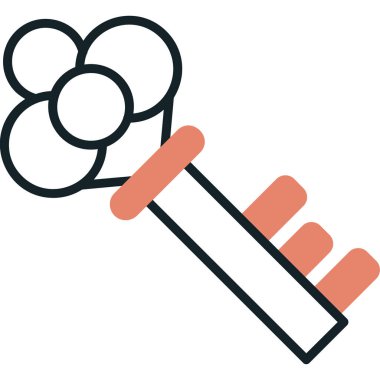 Anahtar. Web simgesi basit illüstrasyon 