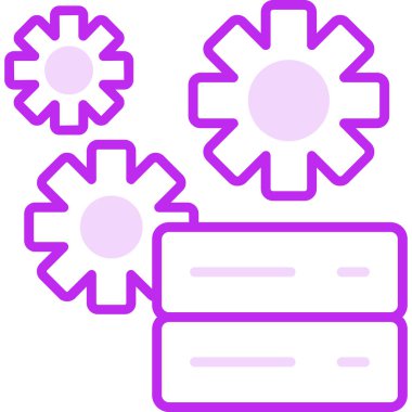 Teknik Servis simgesi, vektör illüstrasyonu basit tasarım