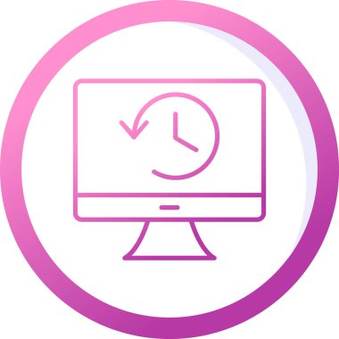 Tarih web simgesi. Basit resimleme