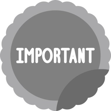 Önemli ağ simgesi vektör illüstrasyonu