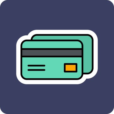 Kredi kartı iyonunun vektör çizimi