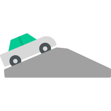 Yokuş yukarı giden arabanın resmi 