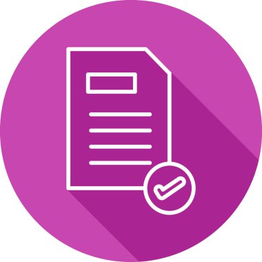 Belge. Web simgesi basit illüstrasyon 