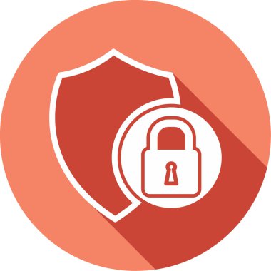 Koruma simgesinin vektör illüstrasyonu 