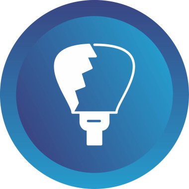 Ampul simgesinin vektör illüstrasyonu 