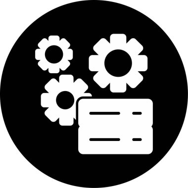 Teknik Servis simgesi, vektör illüstrasyonu basit tasarım