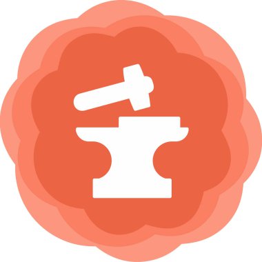 Demirci. Web simgesi basit illüstrasyon          