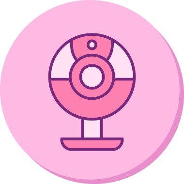 Web kamera simge vektör çizim