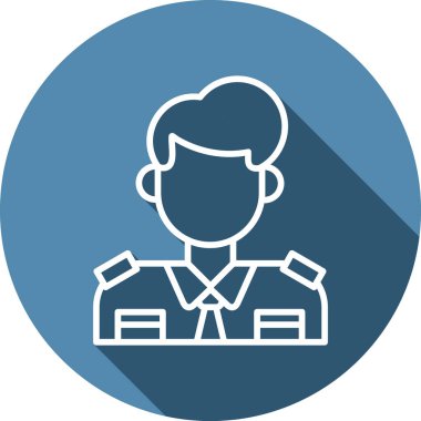  Gümrük Temsilcisi simgesi, vektör illüstrasyonu basit tasarım