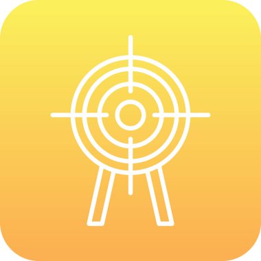 Hedef. Web simgesi basit illüstrasyon 