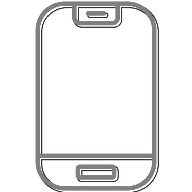 Smartphone web simgesi, vektör çizim 