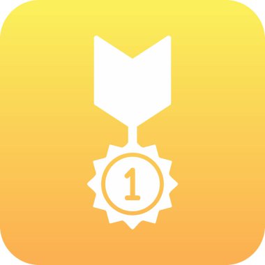 Rozet Web simgesi basit illüstrasyon 