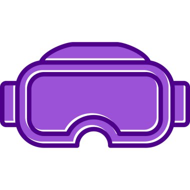 Gözlükler. Web simgesi basit illüstrasyon