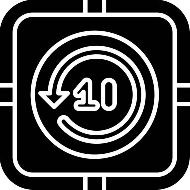 Bir Geri Dönüşün vektör çizimi