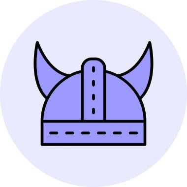 Kask simgesi vektör illüstrasyonu 