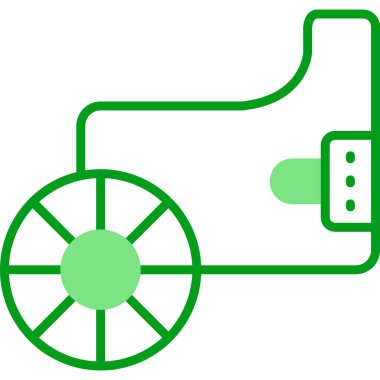 Savaş Arabası web simgesi, vektör illüstrasyonu