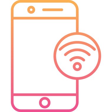 wifi vektör simgesi modern basit illüstrasyon 