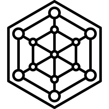 Analitik Simge Basit Vektör İllüstrasyonu