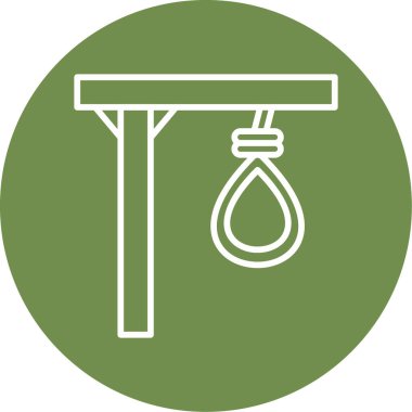 Gallow web simgesi, vektör illüstrasyonu