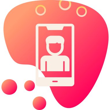 Smartphone web simgesi, vektör çizim 