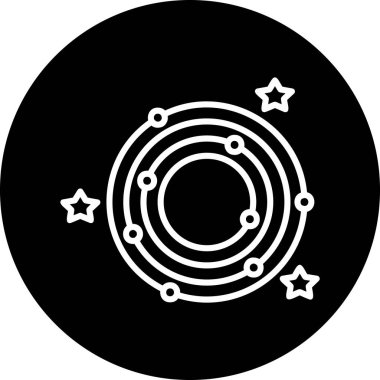 Galaxy web simgesinin vektör illüstrasyonu 