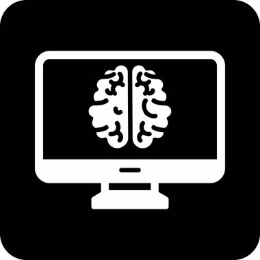 bilgisayar ekranı simgesi, vektör illüstrasyonu basit tasarım