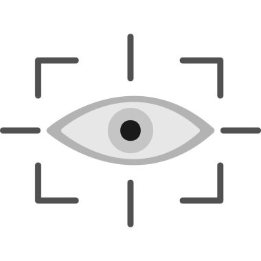 vizyon web simgesi, vektör illüstrasyonu 