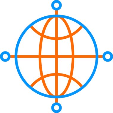 ağ bağlantısı simgesi ana hat biçiminde 