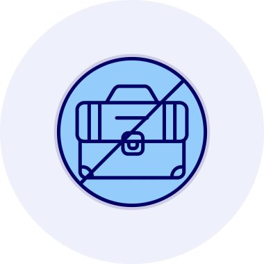 İşsizlik simgesi, vektör illüstrasyonu 