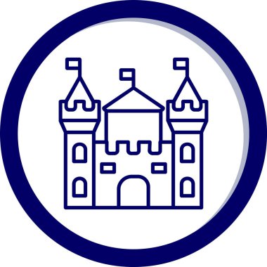 Castle vektör resimleme tasarımı