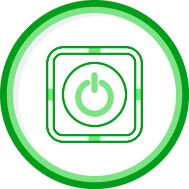 Güç simgesi. Web simgesi vektör illüstrasyonu